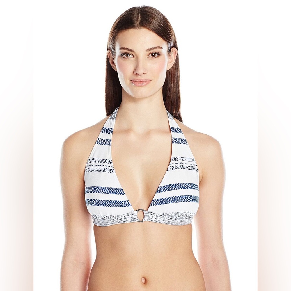 Shoshanna swimwear triangle Bikini Top L - Picture 2 of 6